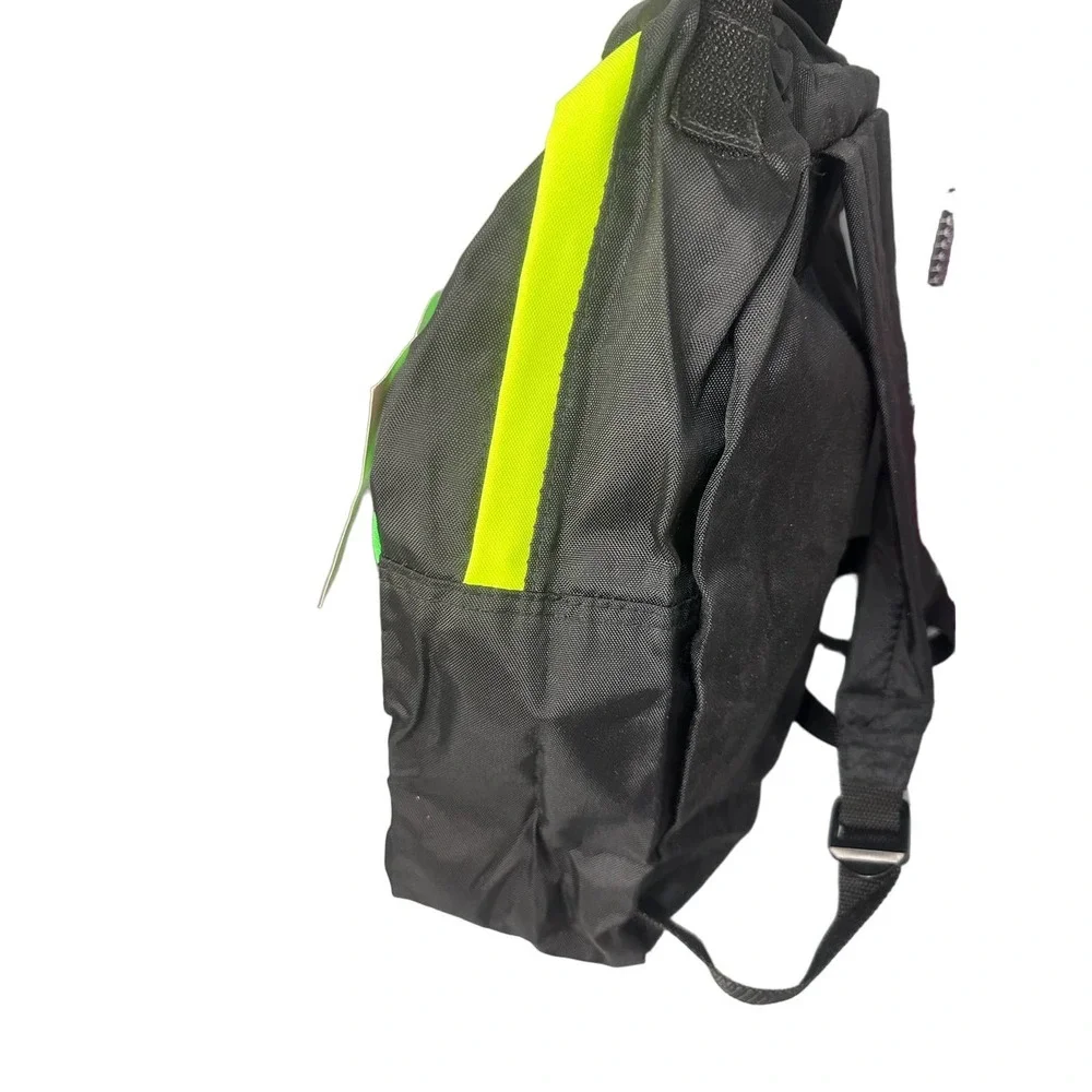 Vintage NWT Trendy Backpack, Neon Green Abstract from the 90's Y2K Millennial - Picture 4 of 9